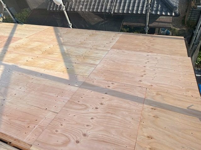 野地板の設置完了